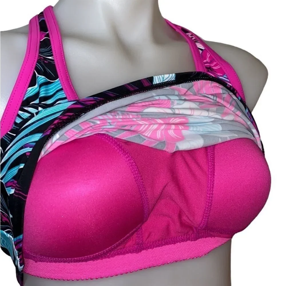 🔥🏖Zeroposur 2 in 1 tank sport bra new sz xl new